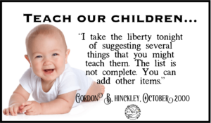 7 Things President Gordon B Hinckley Encouraged Mother S To Teach Their Children Spiritual Crusade