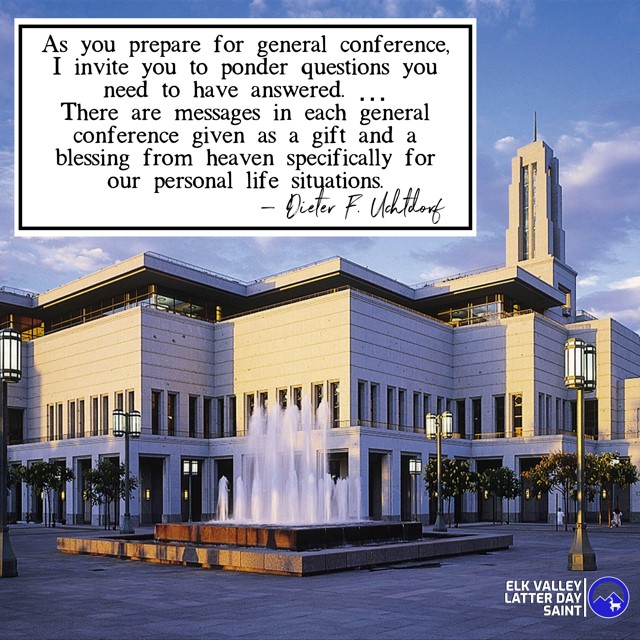 dieter F uchtdorf General conference Spiritual Crusade
